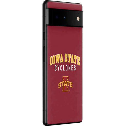 Iowa State University Collegiate Text Google Pixel 6 Skin